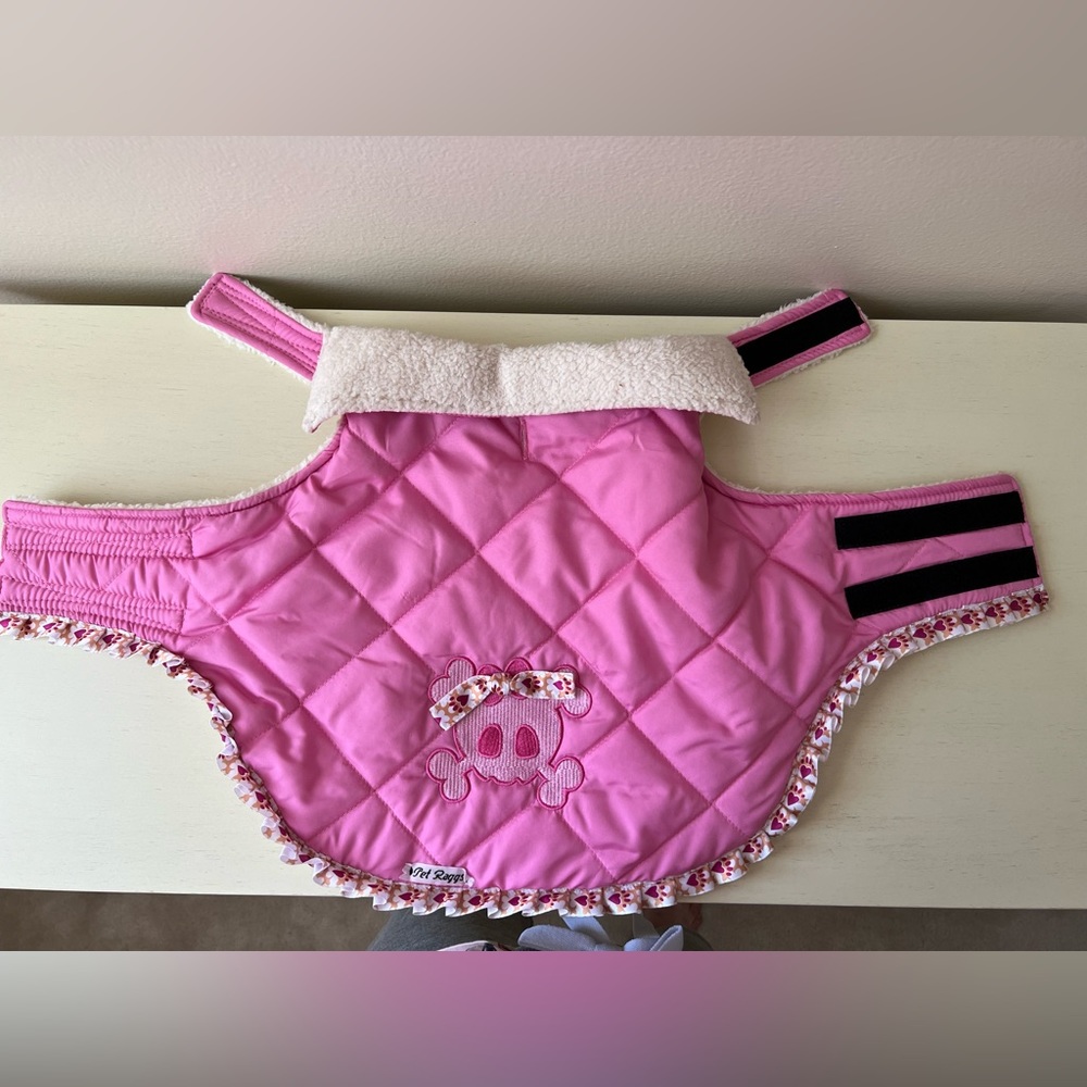 Pink Quilted Designer Jacket. - Picture 4 of 9